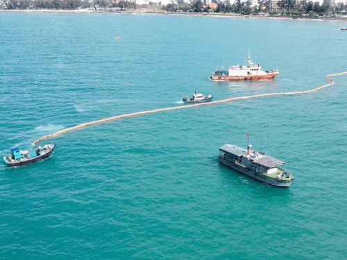 Bộ CHQS tỉnh Lâm Đồng diễn tập ứng phó sự cố, tai nạn trên biển năm 2026. Ảnh: Bộ CHQS tỉnh