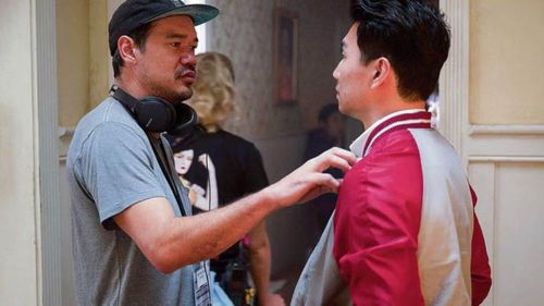 Đạo diễn Destin Daniel Cretton và Simu Liu - diễn viên đóng vai Shang-Chi.