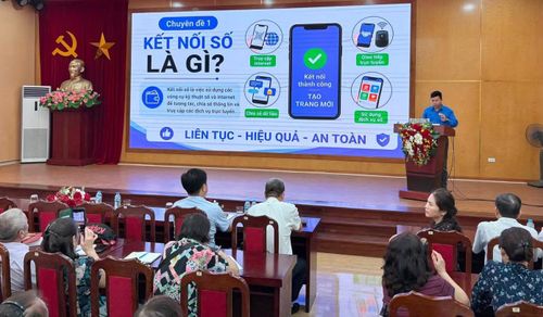  Nhiều hình thức, hoạt động chia sẻ kỹ năng số được tuổi trẻ phường Tây Hồ triển khai. ﻿Ảnh: ĐPTH 