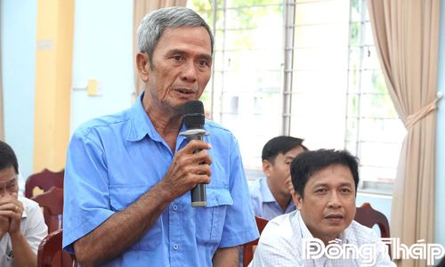 Cử tri xã Lai Vung kiến nghị nhiều nội dung trọng tâm.