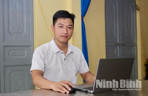 Anh Đặng Quang Giang, Tổ trưởng Tổ dân phố Cao Đài, phường Mỹ Lộc.