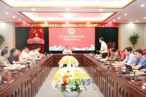 Cuộc làm việc về dự án đường nội thị thị trấn Bắc Yên