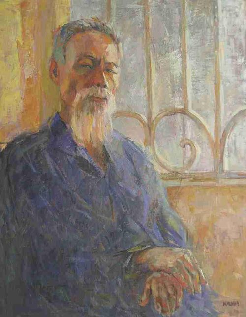 Chân dung ông ngoại. Tranh: Trần Xuân Nam