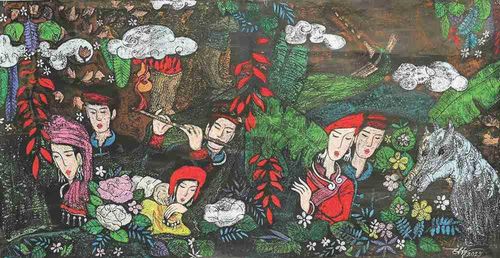 Mùa yêu. Tranh: Nguyễn Tùng
