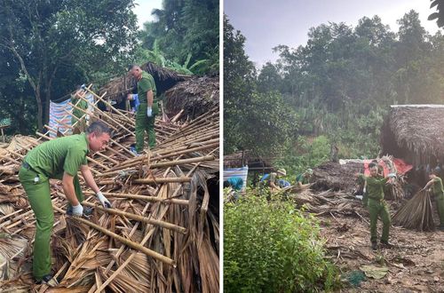  Công an xã Liên Hiệp đã khẩn trương phối hợp với các lực lượng, giúp gia đình bà Nguyễn Thị Thời khắc phục hậu quả, sớm ổn định đời sống. 