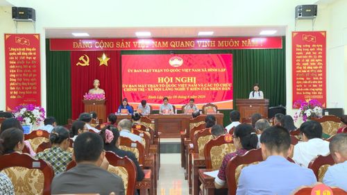 Ủy ban MTTQ Việt Nam xã Đình Lập (Lạng Sơn) tổ chức hội nghị lắng nghe ý kiến của nhân dân với chủ đề “Sáp nhập thôn - Những vấn đề Nhân dân quan tâm”.