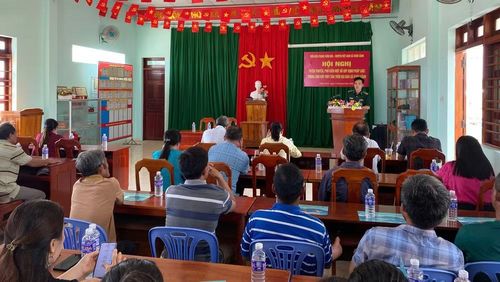 Quang cảnh hội nghị tuyên truyền, phổ biến một số quy định pháp luật trong lĩnh vực thủy sản. (Ảnh: Ngũ Tố)