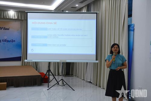  Bà Nguyễn Thị Ngọc Hà, Quản lý Dự án MIC, tổ chức HI tại Việt Nam chia sẻ về Dự án MIC.