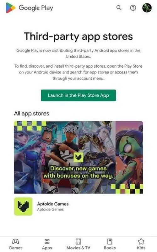 Kho ứng dụng của bên thứ ba nhiễm nhiên cạnh tranh vói Google Play trên Android.