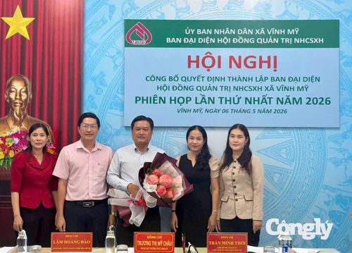 Thành lập Ban đại diện NHCSXH xã Vĩnh Mỹ