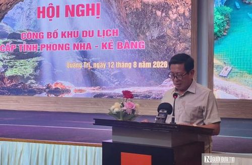 Ông Phạm Hồng Thái, Giám đốc BQL VQG Phong Nha - Kẻ Bàng phát biểu tại Hội nghị.