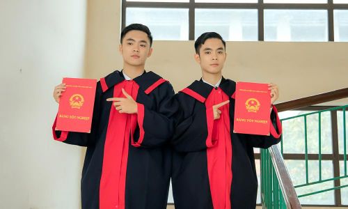 Hai anh em song sinh Dương Bảo Minh và Dương Anh Minh.