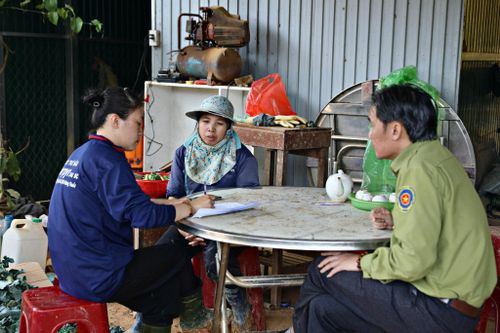 Các hộ dân được vận động ký cam kết không lấn chiếm, không xâm hại rừng trong quá trình canh tác nông nghiệp tại các khu vực giáp ranh
