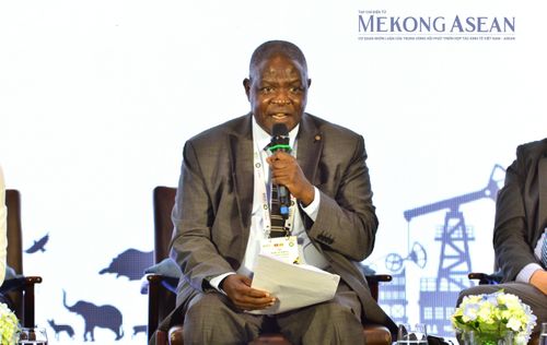 Đại diện Tổ chức nghiên cứu Nông nghiệp quốc gia Uganda Geoffrey Arinaitwe. Ảnh: Lê Hồng Nhung - Mekong ASEAN