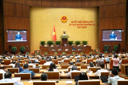 Quang cảnh phiên thảo luận sáng 12/8.