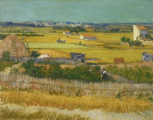  Bức tranh Mùa gặt của danh họa Vincent van Gogh được vẽ vào năm 1888. Ảnh: wikipedia. 