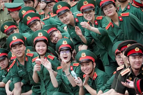 Học viên Học viện Quân y. Ảnh: Nguyễn Minh