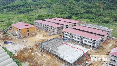 Dự án Trường Phổ thông nội trú liên cấp tiểu học và trung học cơ sở Tri Lễ. Ảnh: Ngọc Dũng