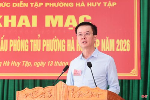 Đồng chí Trần Báu Hà - Ủy viên BTV Tỉnh ủy, Phó Chủ tịch Thường trực UBND tỉnh phát biểu.