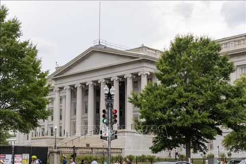 Trụ sở Bộ Tài chính Mỹ tại Washington, D.C. Ảnh: THX/TTXVN