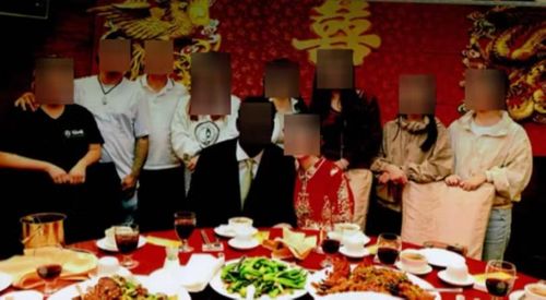 Một đám cưới giả chú rể Mỹ - cô dâu Trung Quốc. Ảnh: Bộ Tư pháp Mỹ.