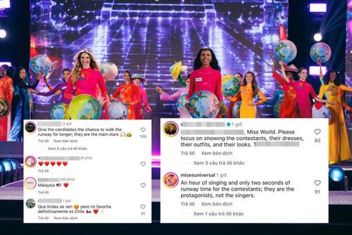 Khán giả quốc tế phản ứng bên dưới bài đăng của Miss World về lễ khai mạc.