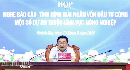 Phó Chủ tịch UBND tỉnh Trịnh Minh Hoàng chủ trì cuộc họp.