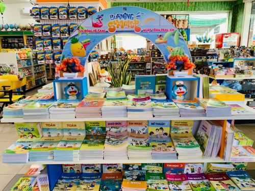 SGK được trưng bày tại các nhà sách trên địa bàn tỉnh
