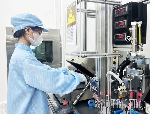 Dây chuyền sản xuất linh kiện điện tử tự động tại Công ty TNHH Minda Việt Nam (KCN Bình Xuyên)