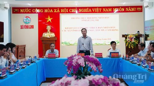 Đồng chí Nguyễn Đăng Quang, Phó Bí thư Tỉnh ủy, Chủ tịch HĐND tỉnh phát biểu kết luận tại buổi làm việc - Ảnh: Mỹ Nhị