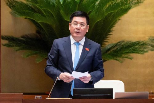 Phó Chủ tịch Quốc hội Nguyễn Hồng Diên điều hành phiên thảo luận.