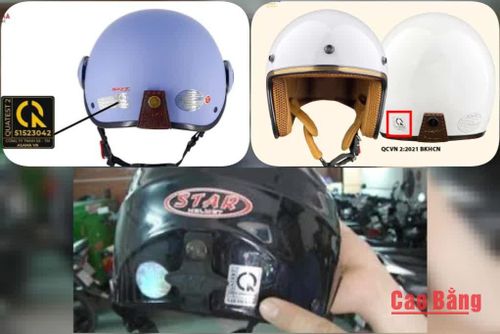Mũ bảo hiểm có dấu hợp quy CR là một trong những dấu hiệu người dân cần lưu ý khi lựa chọn sản phẩm.