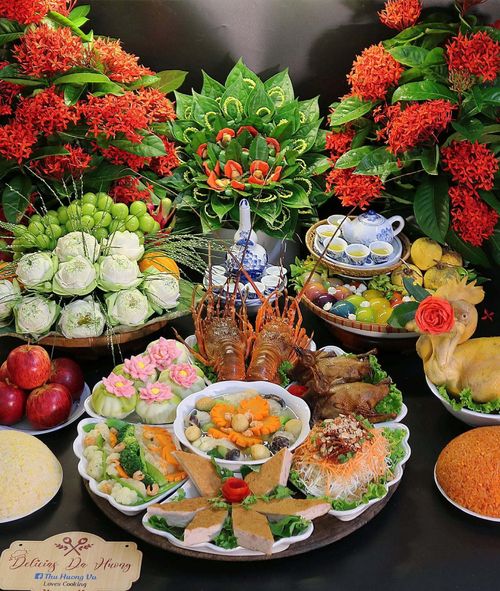 Gợi ý mâm lễ cúng mùng 1 tháng 7 Âm lịch. (Ảnh: Thu Hương)