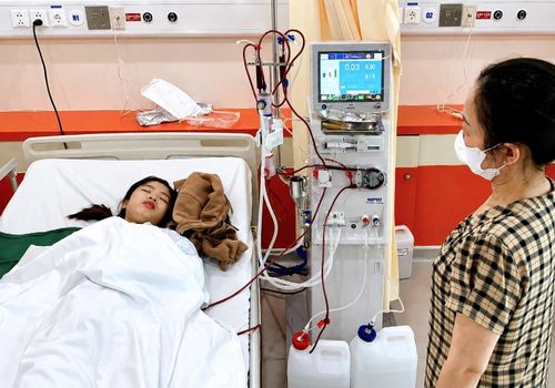 Hiền phải chạy thận 1 tuần 3 buổi. (Ảnh: NVCC)