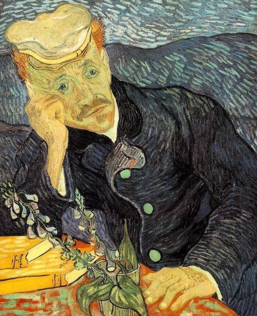  Bức tranh Chân dung bác sĩ Gachet của danh họa Vincent van Gogh được vẽ vào năm 1890. Ảnh: wikipedia. 