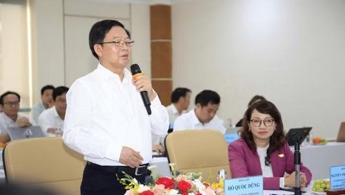 Phó Thủ tướng Hồ Quốc Dũng phát biểu chỉ đạo tại buổi làm việc. (Ảnh: MỘC MIÊN)