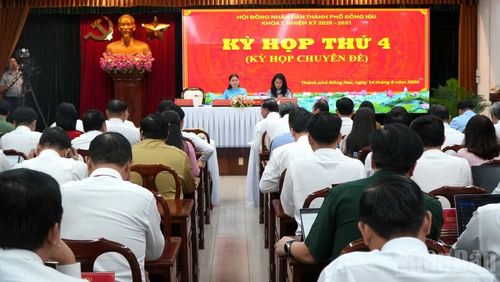 Quang cảnh Kỳ họp chuyên đề Hội đồng nhân dân thành phố Đồng Nai.