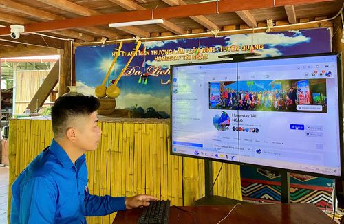 Sử dụng mạng xã hội để quảng bá du lịch địa phương. Ảnh minh họa: www.tuyenquang.gov.vn