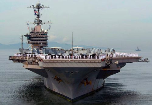 Tàu sân bay USS George Washington. Ảnh: MC2 CARLOS GOMEZ/ USFF