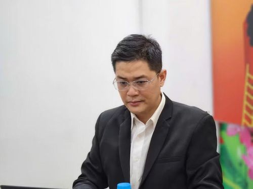 Nghiên cứu sinh - Thạc sĩ Phạm Minh Trường tại buổi giao lưu trực tuyến.