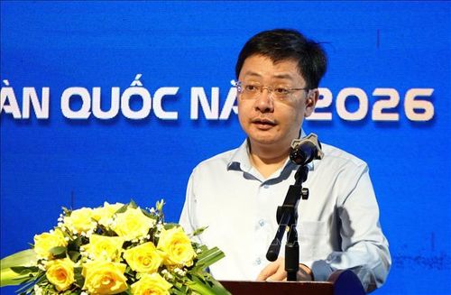 Ông Đặng Hải Dũng, Phó Cục trưởng Cục Đổi mới sáng tạo, chuyển đổi xanh và khuyến công (Bộ Công thương), phát biểu khai mạc Hội nghị.