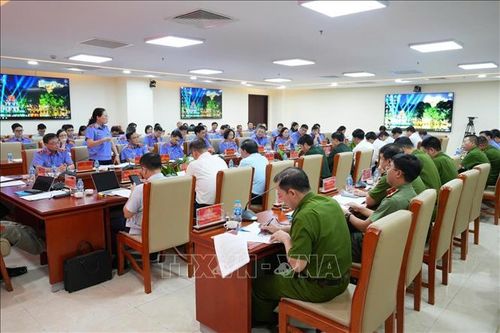 Quang cảnh hội nghị khảo sát ý kiến về dự án Bộ luật Tố tụng hình sự (sửa đổi).