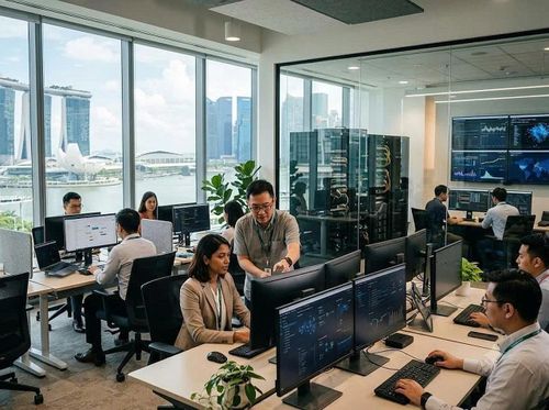 Singapore thúc đẩy năng suất lao động và nâng cao chất lượng việc làm thông qua việc triển khai công nghệ AI. Ảnh: Zamin.uz