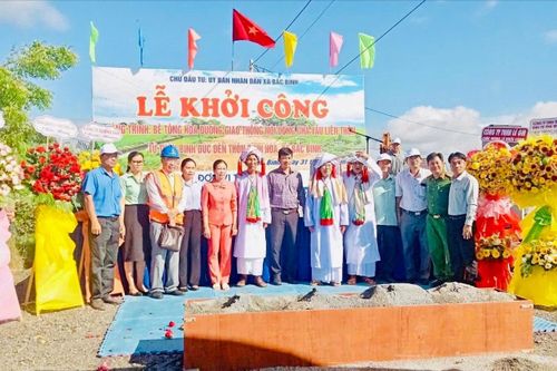 UBND xã Bắc Bình tổ chức Lễ khởi công tuyến đường giao thông nội đồng Chà Vầu cuối tháng 7