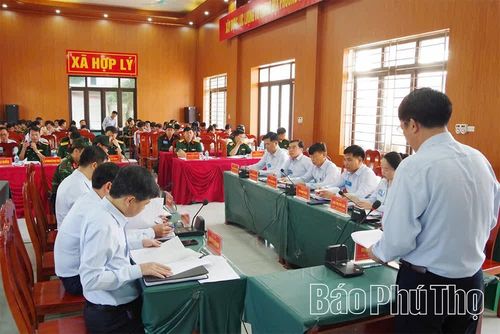 Xã Hợp Lý tổ chức luyện tập tổng hợp diễn tập tác chiến trong khu vực phòng thủ xã năm 2026.
