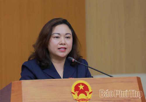 Đồng chí Đặng Bích Ngọc phát biểu tại chương trình.