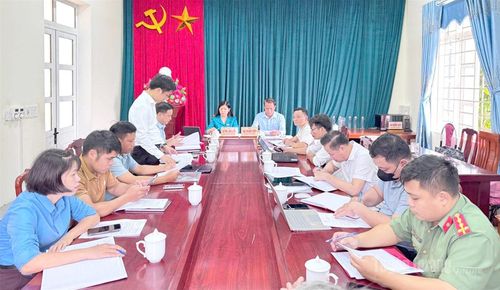 Quang cảnh buổi tiếp công dân.
