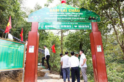 Địa điểm thí điểm mô hình được triển khai tại cánh rừng ở bản Ngài Thầu, xã biên giới Sì Lở Lầu, cách trung tâm Lai Châu hơn 2 giờ di chuyển bằng ô tô.