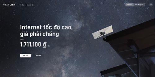 Gói gia đình Starlink cung cấp tốc độ tối đa có mức phí 1,7 triệu đồng/tháng. Ảnh: Starlink.