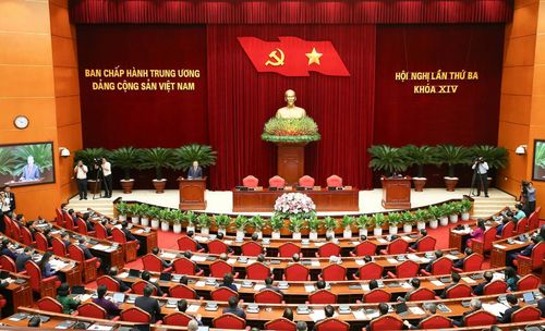 Hội nghị Trung ương 3 khóa 14. Ảnh: Cổng TTĐT Đảng Cộng sản